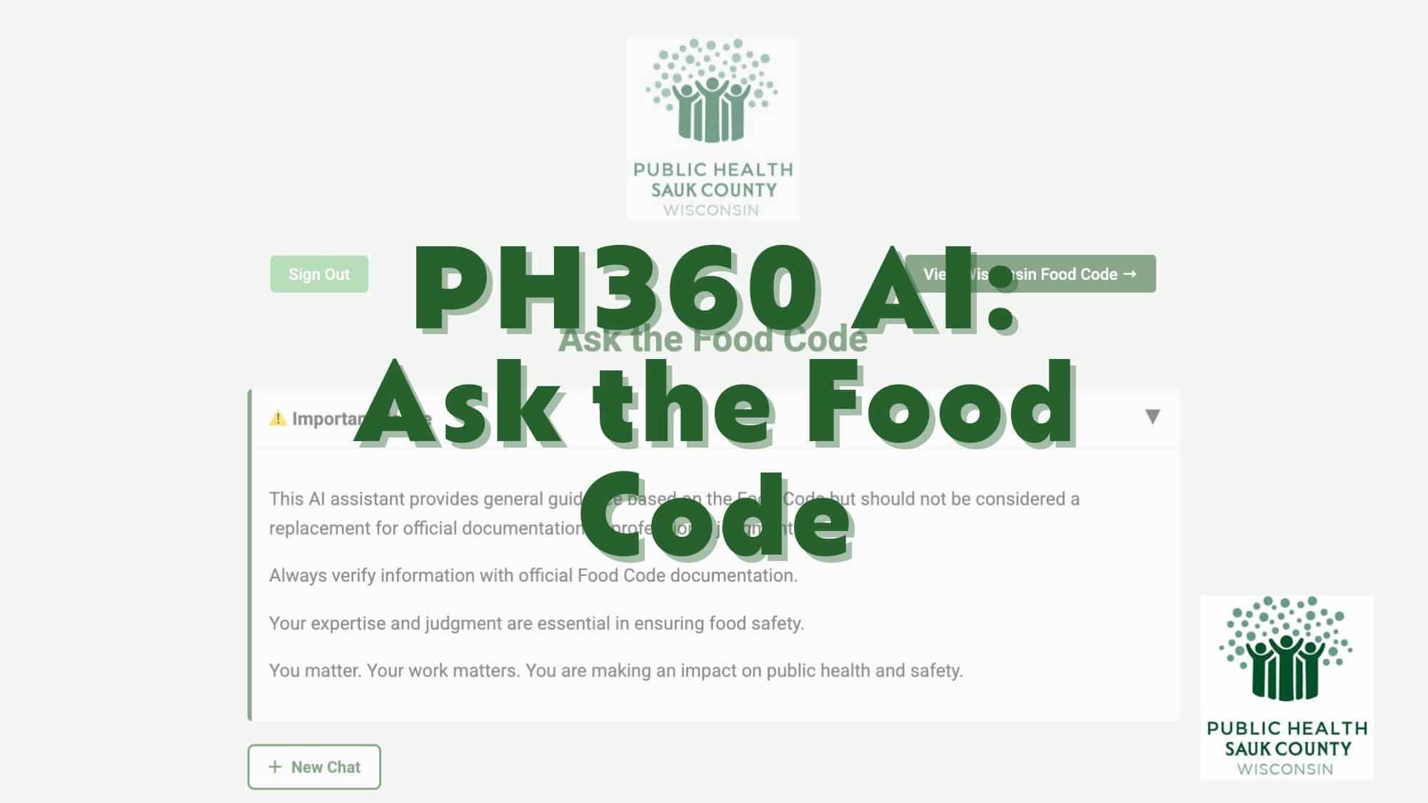 PH360 Ask the AI Sauk County